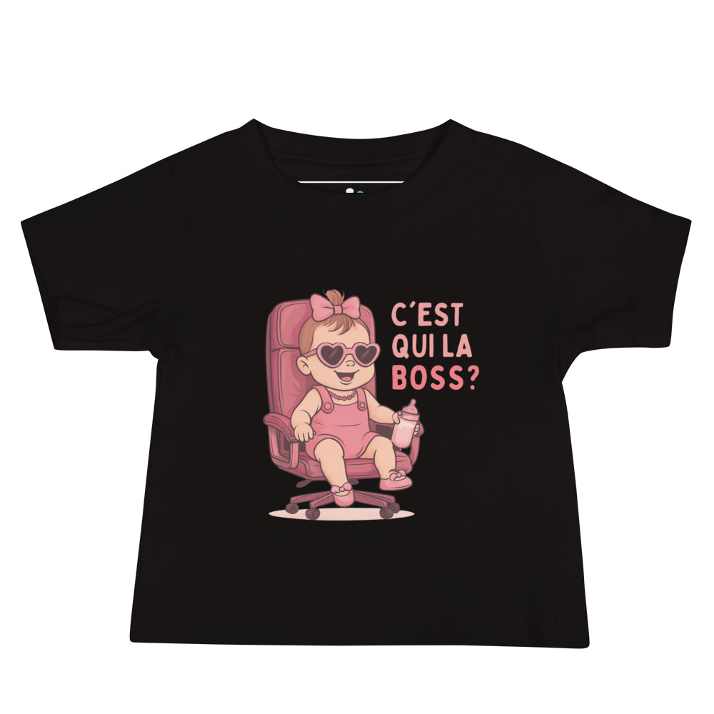T-shirt bébé fille – C’est qui la Boss ? – Image 7